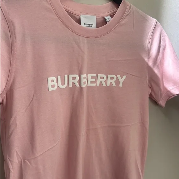 Burberry Light Pink Logo Tee - Picture 2 of 6